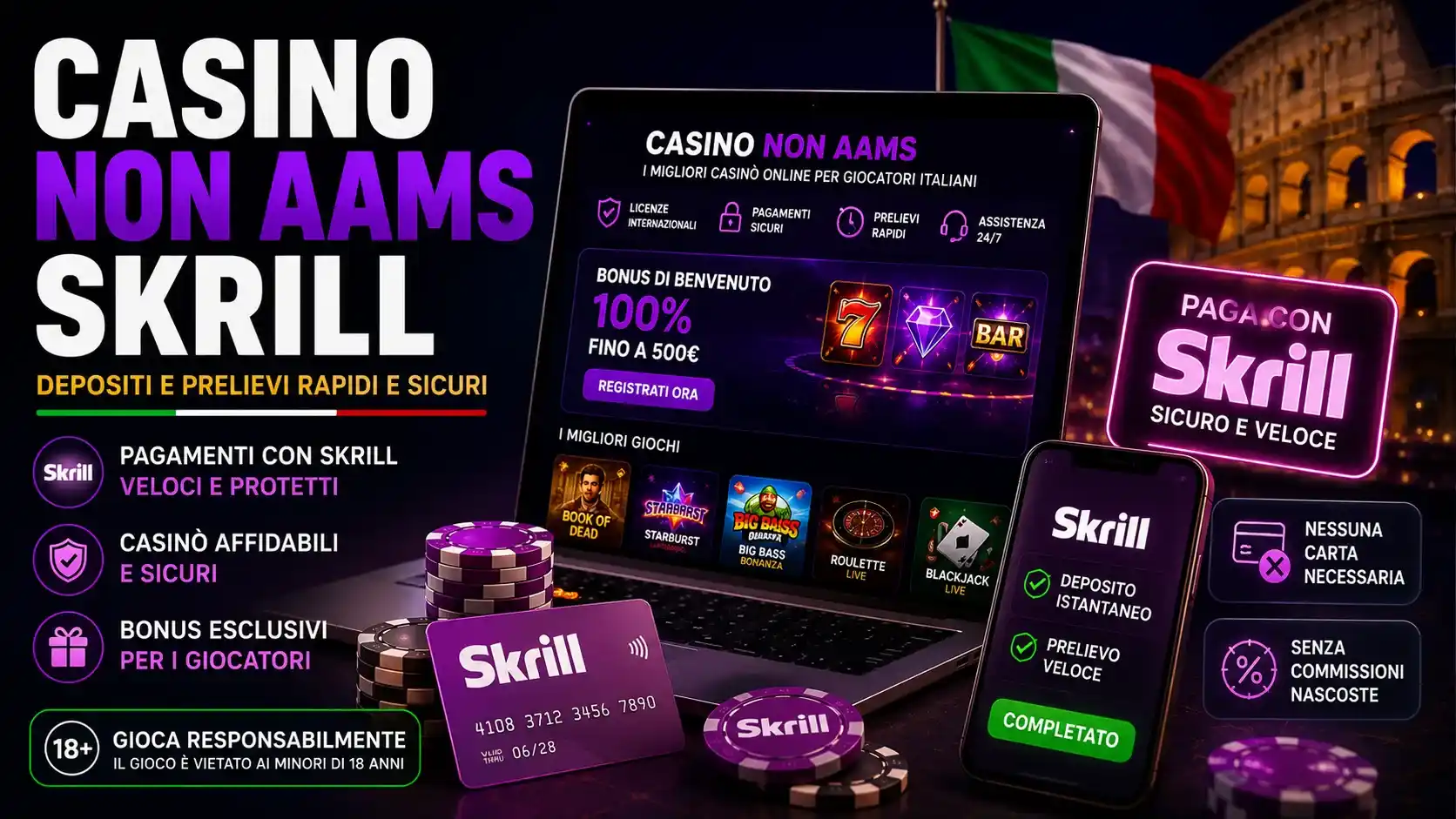 Casino non aams skrill
