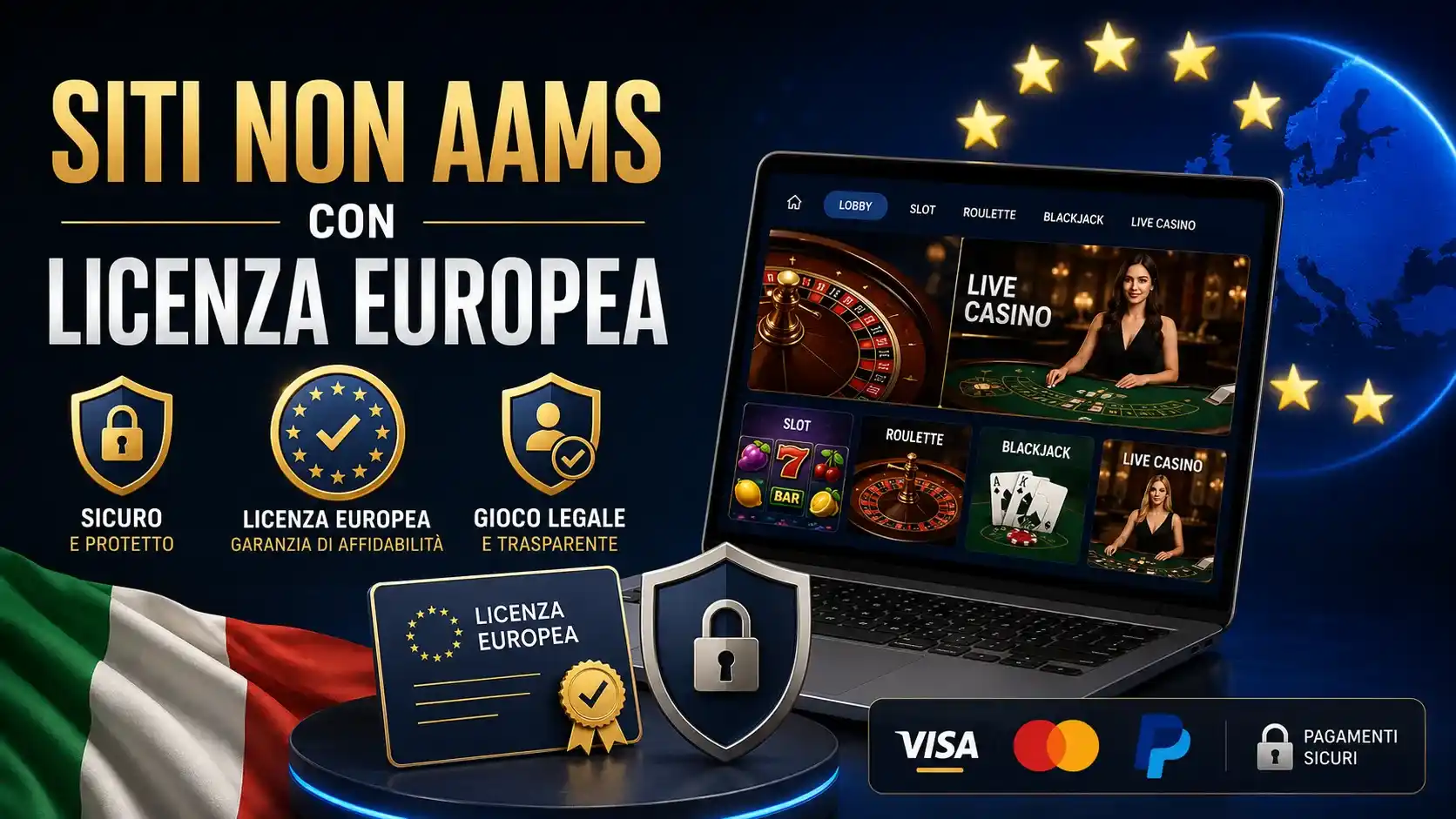 Siti non aams con licenza europea
